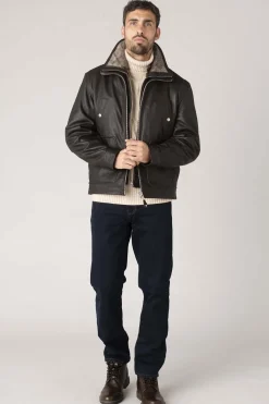 Blouson Homme Schott Lc8100W23 Brown