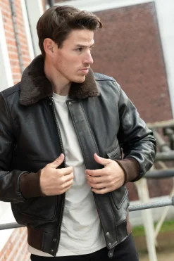 Blouson Homme Schott Lc5331X Ant.brown