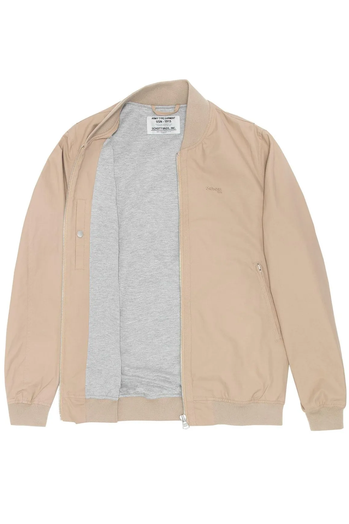 Blouson Homme Schott Macole Army Beige