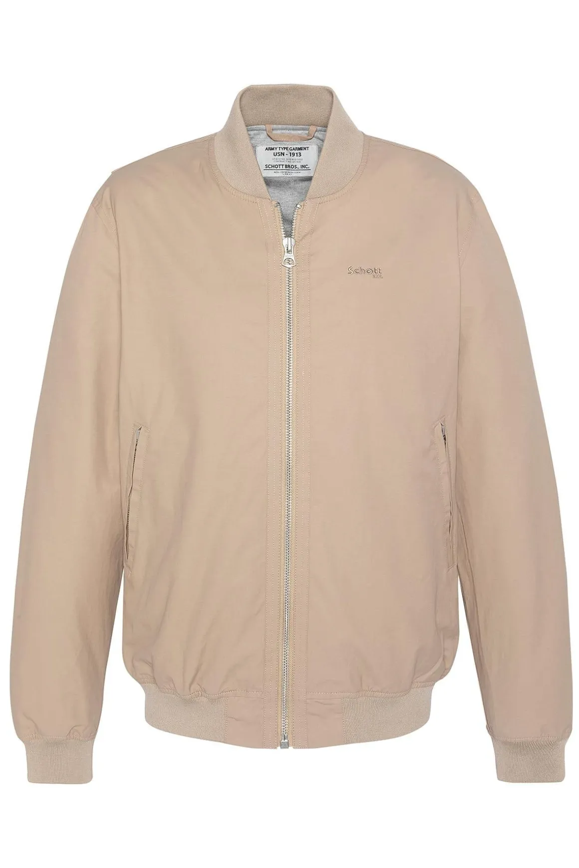Blouson Homme Schott Macole Army Beige