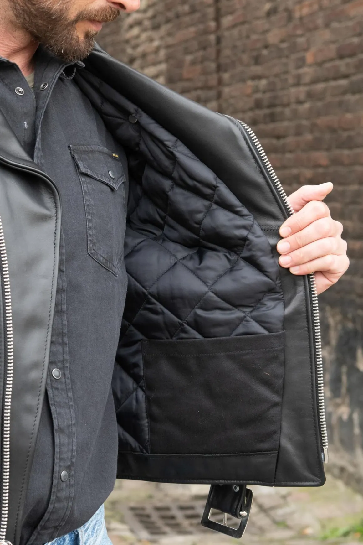 Blouson Homme Schott 613 Noir