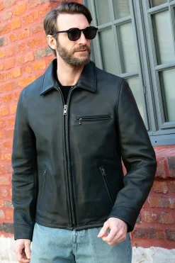 Blouson Homme Schott P693 Black