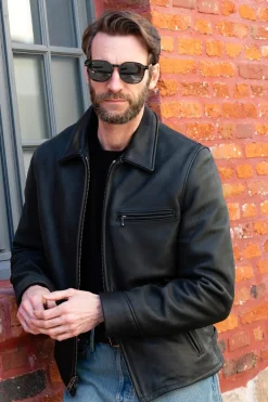 Blouson Homme Schott P693 Black