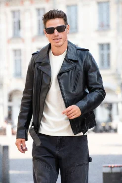 Blouson Homme Schott P613S Black
