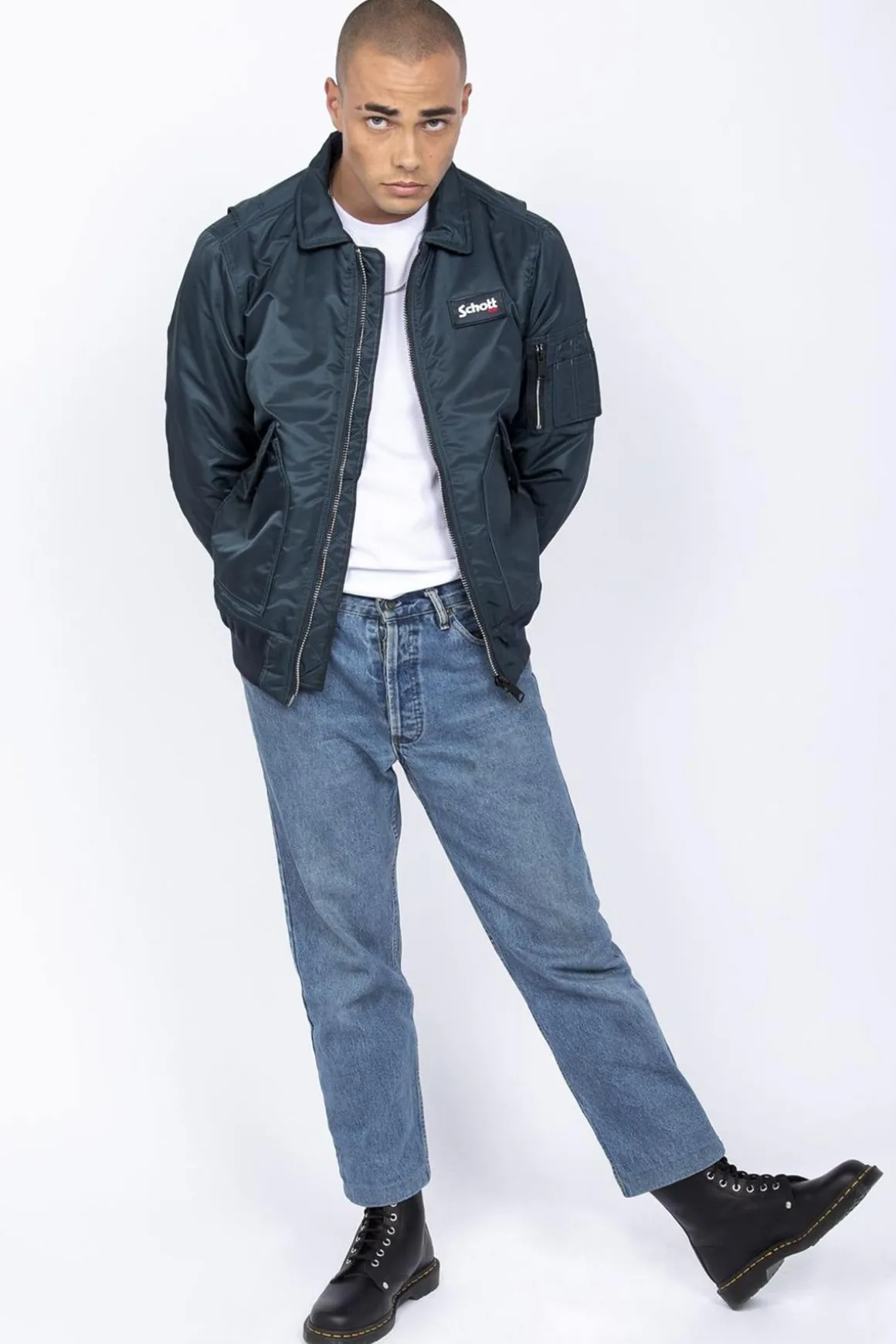 Blouson Homme Schott 210100Rs Navy