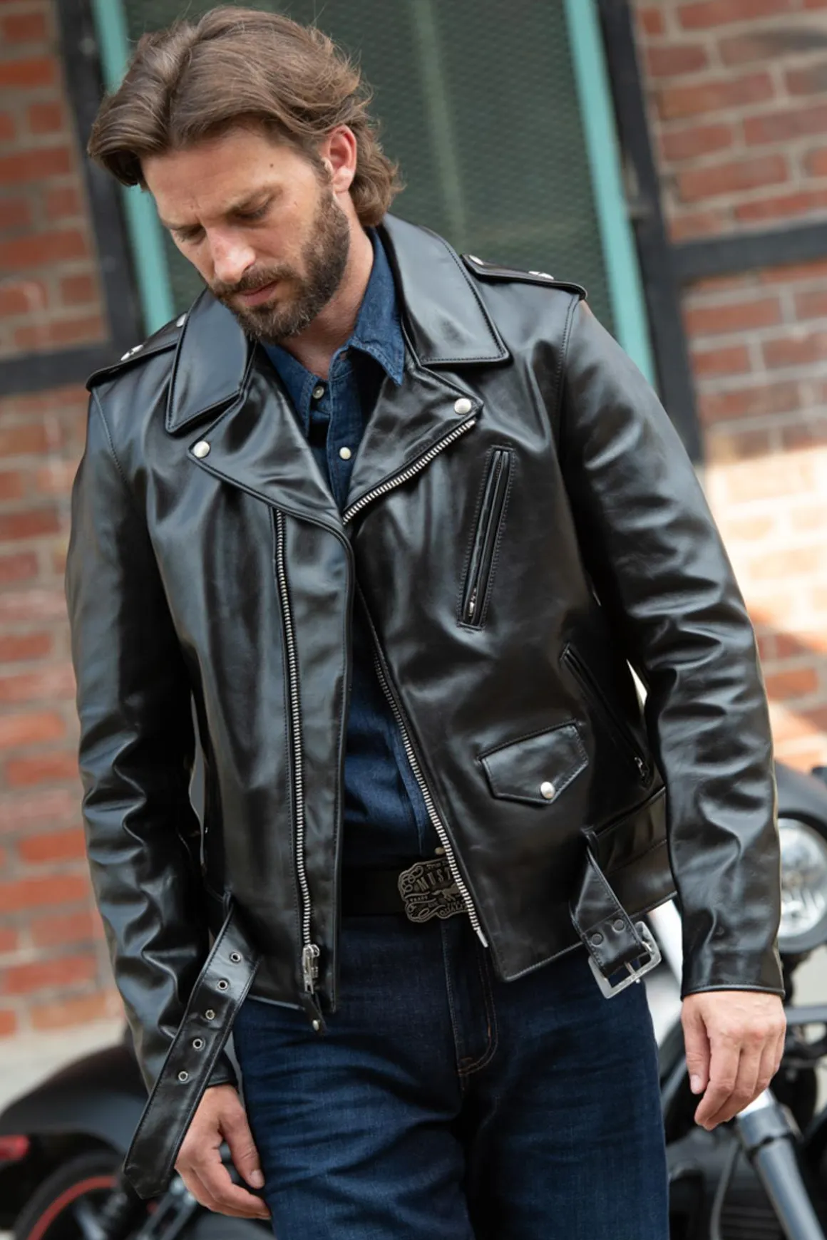 Blouson Homme Schott 613Sh Black
