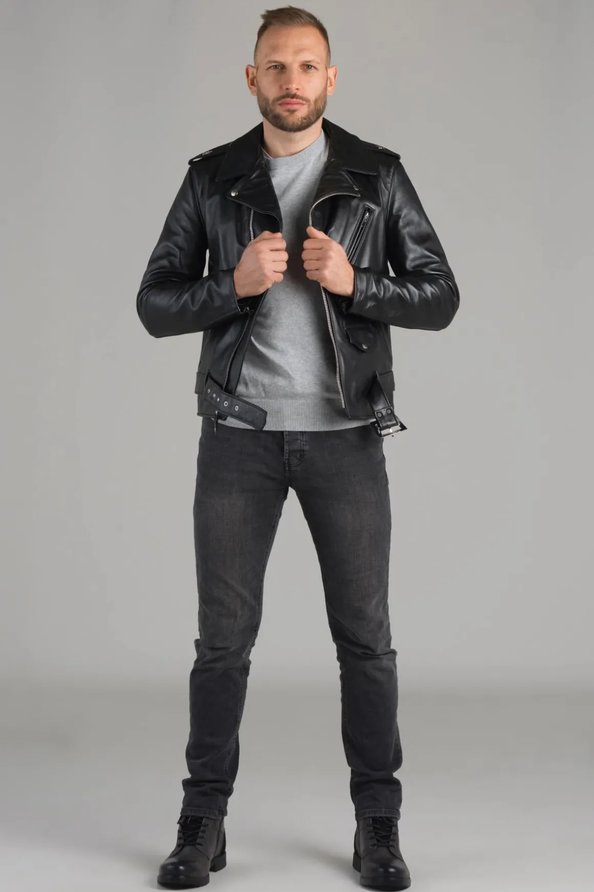 Blouson Homme Schott 613Sh Black