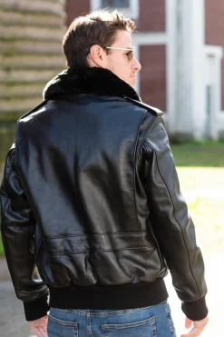 Blouson Homme Schott 184Sm Black