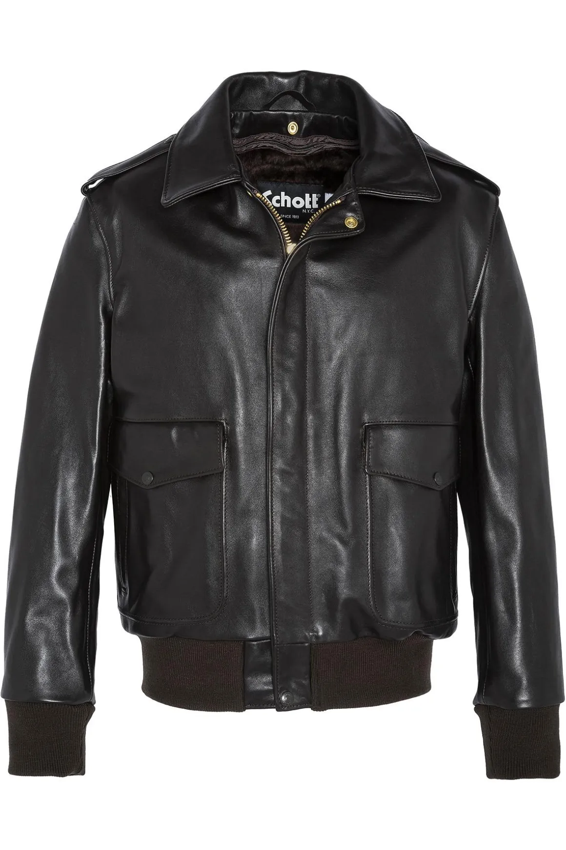 Blouson Homme Schott 184Sm Brown