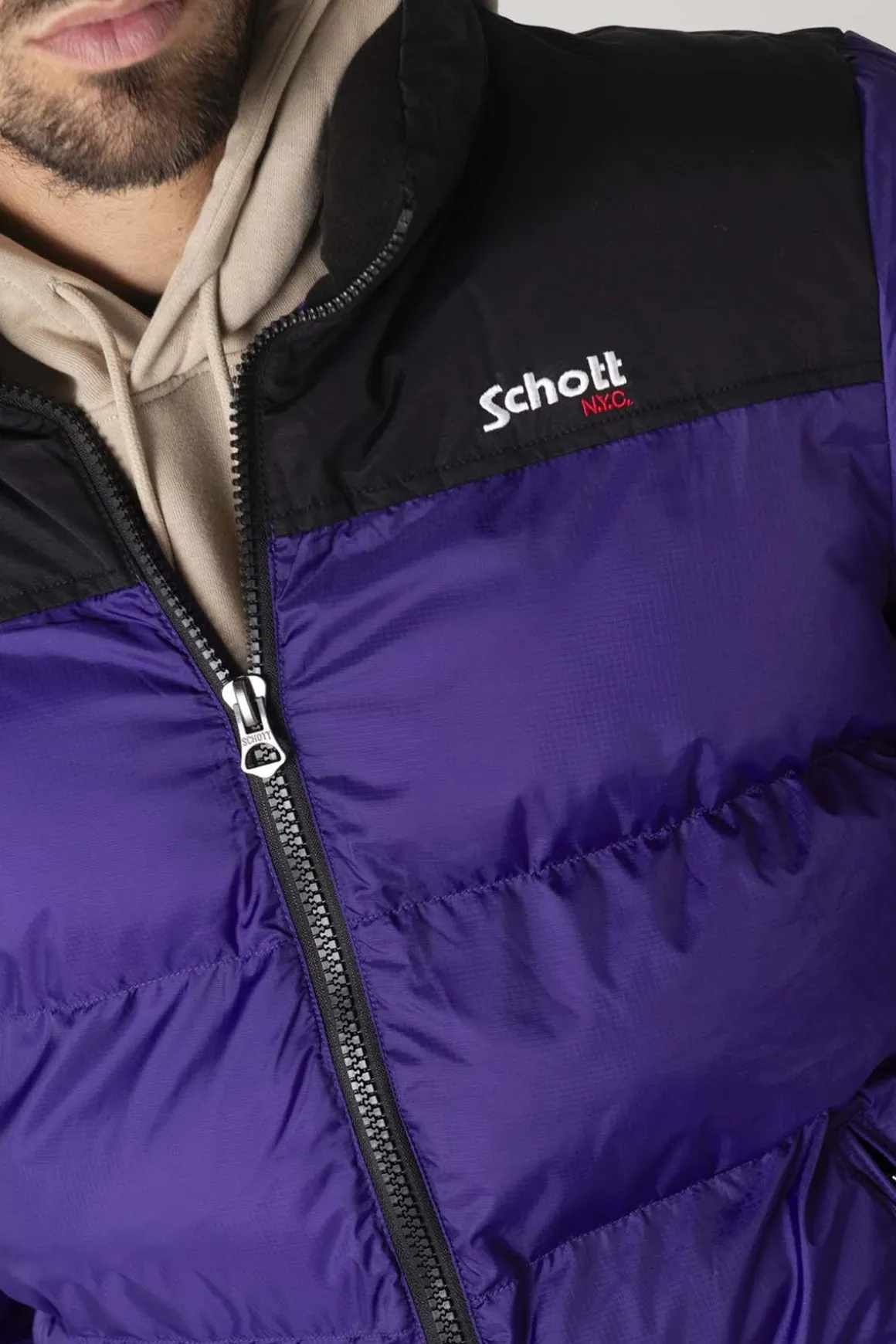 Blouson Homme Schott Utah Purple