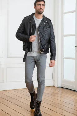 Blouson Homme Schott 626Vn Black