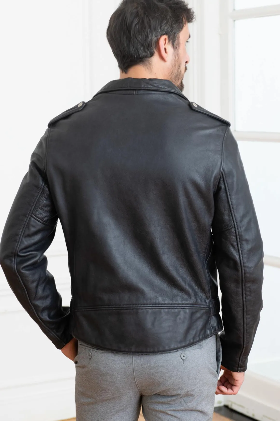 Blouson Homme Schott 626Vn Black