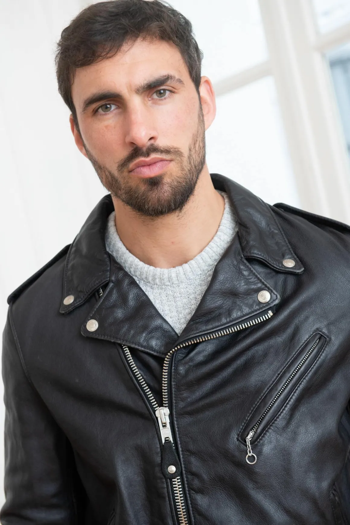 Blouson Homme Schott 626Vn Black