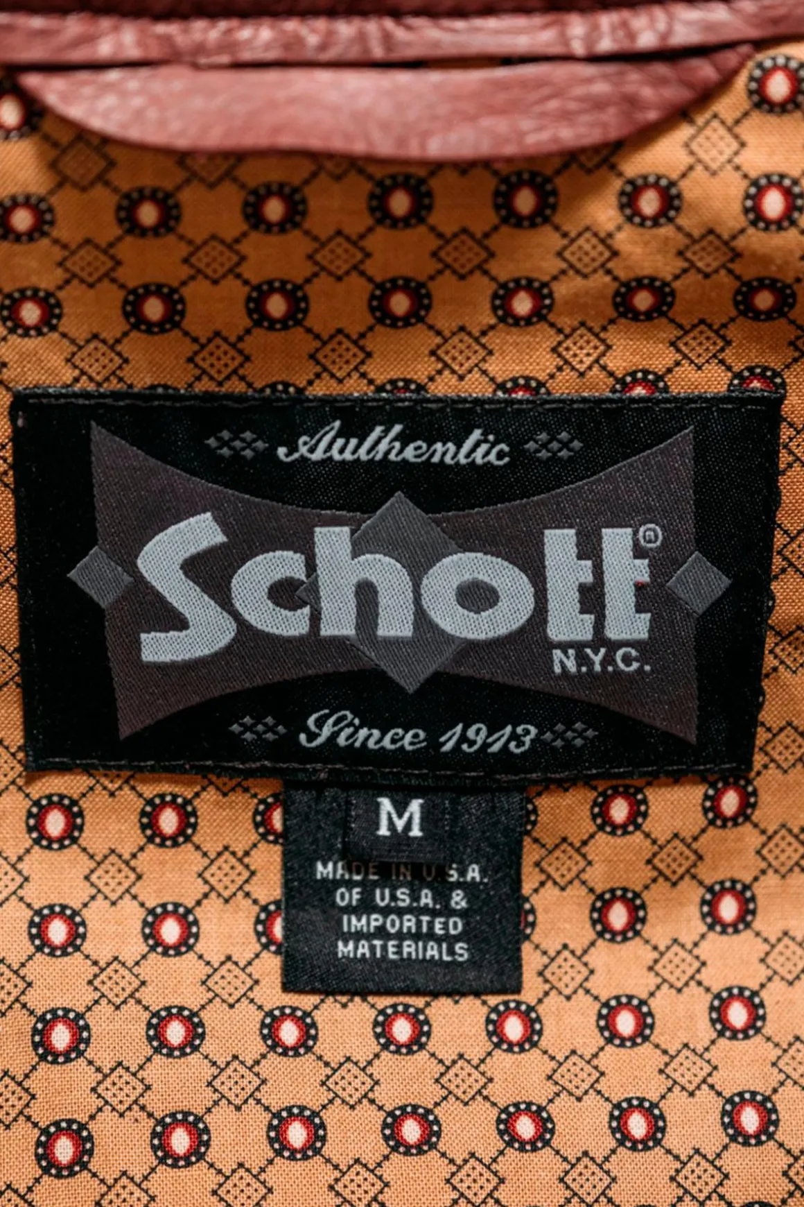 Blouson Homme Schott 530 Wine
