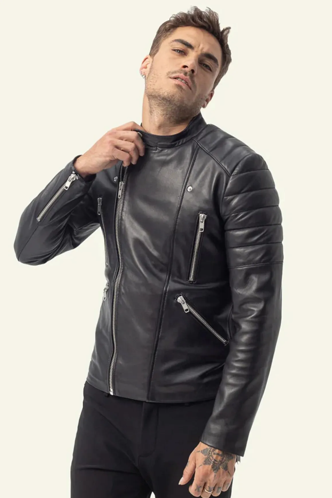 Blouson Homme Serge Pariente Gladiator Ag Black