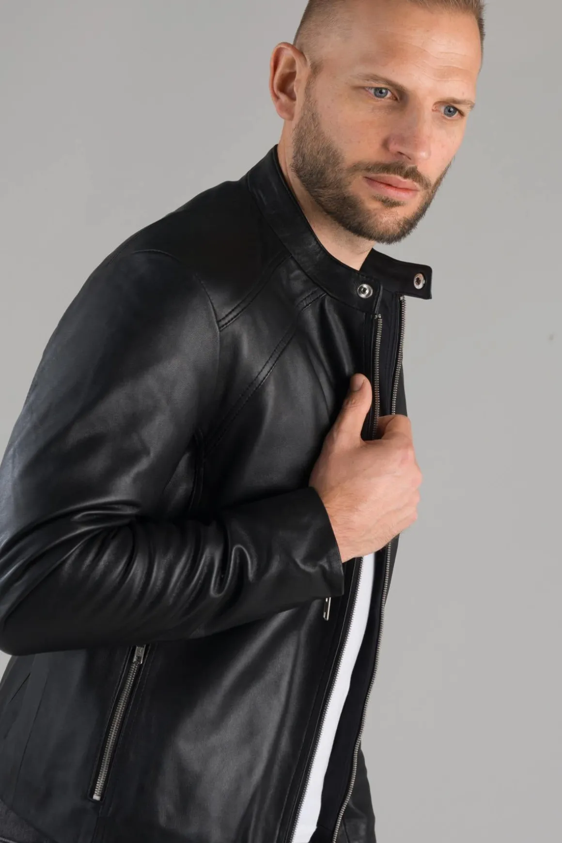 Blouson Homme Serge Pariente Leni Ag Noir