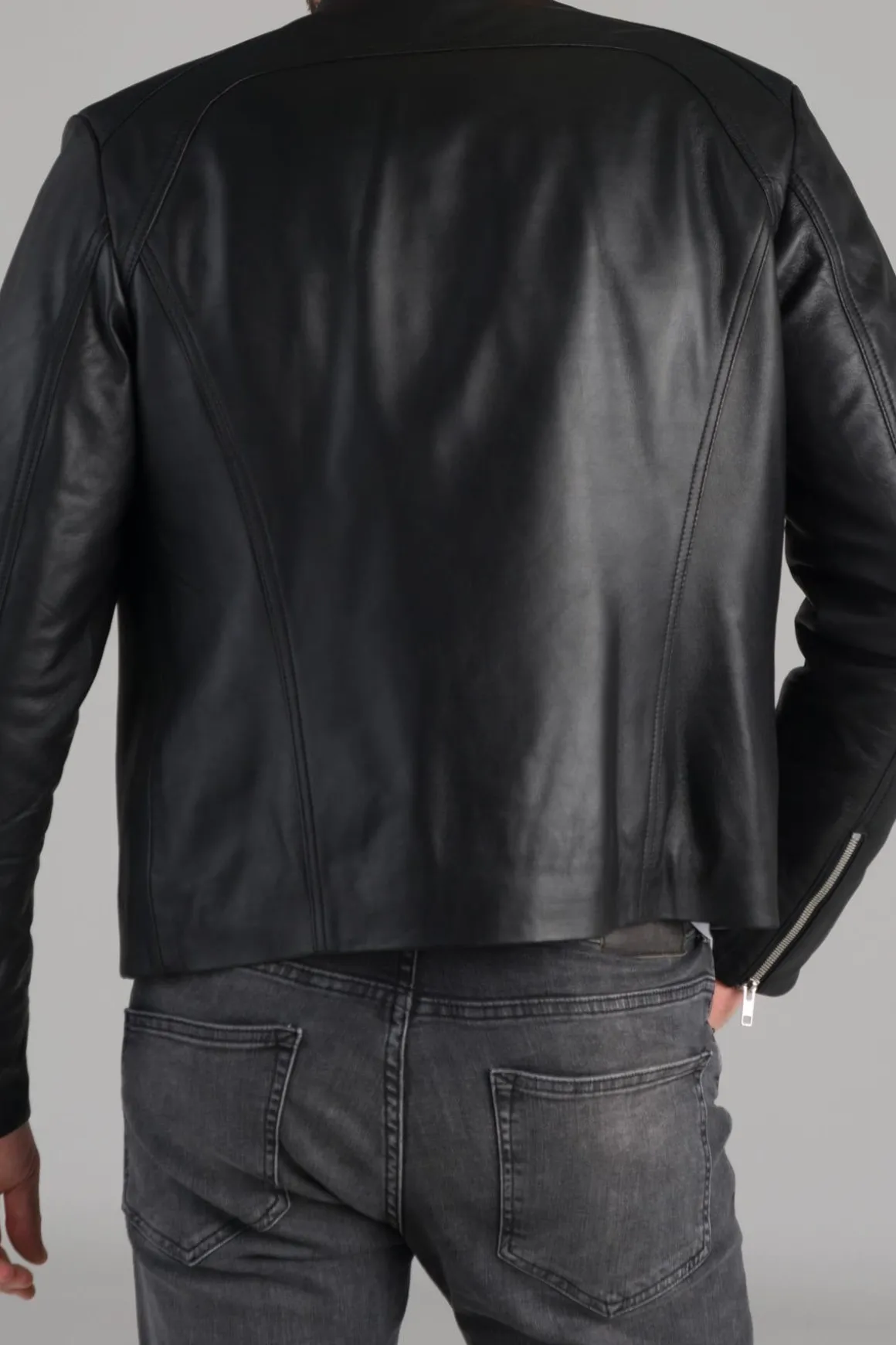 Blouson Homme Serge Pariente Leni Ag Noir