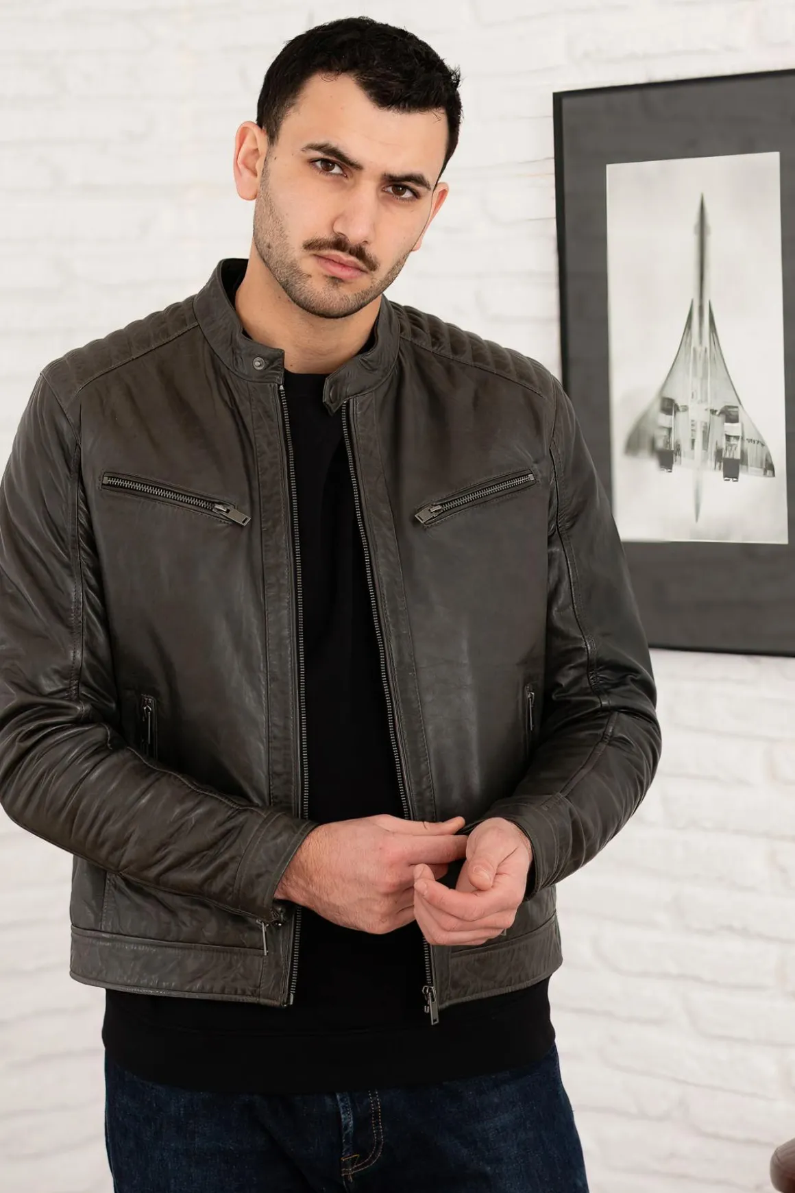 Blouson Homme Serge Pariente Alon 2 Anthracite