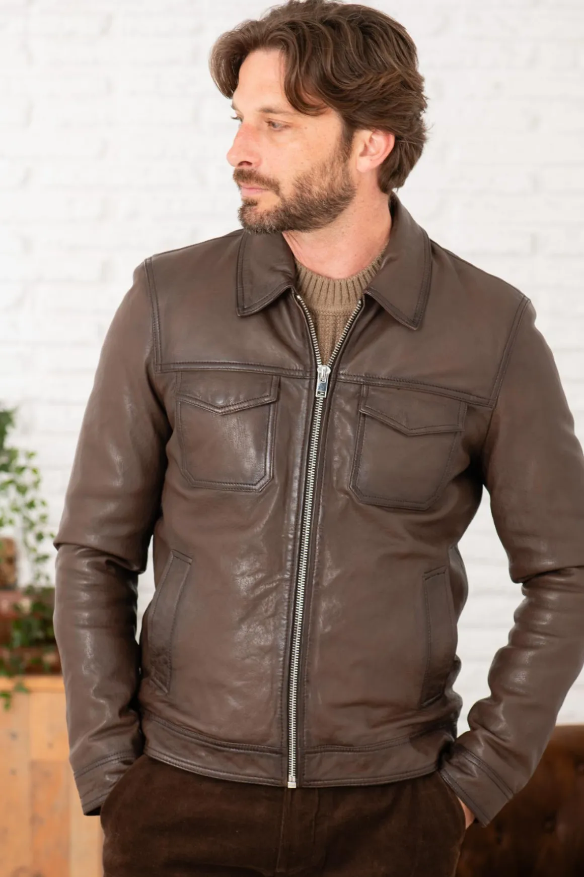 Blouson Homme Serge Pariente Creed Mocca
