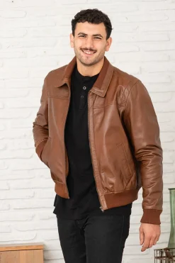 Blouson Homme Serge Pariente Keaton Buffle Oxblood