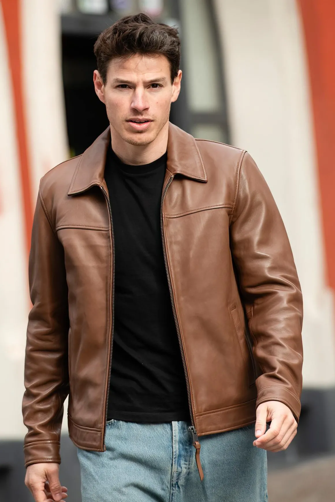 Blouson Homme Serge Pariente Balbao Cinamon