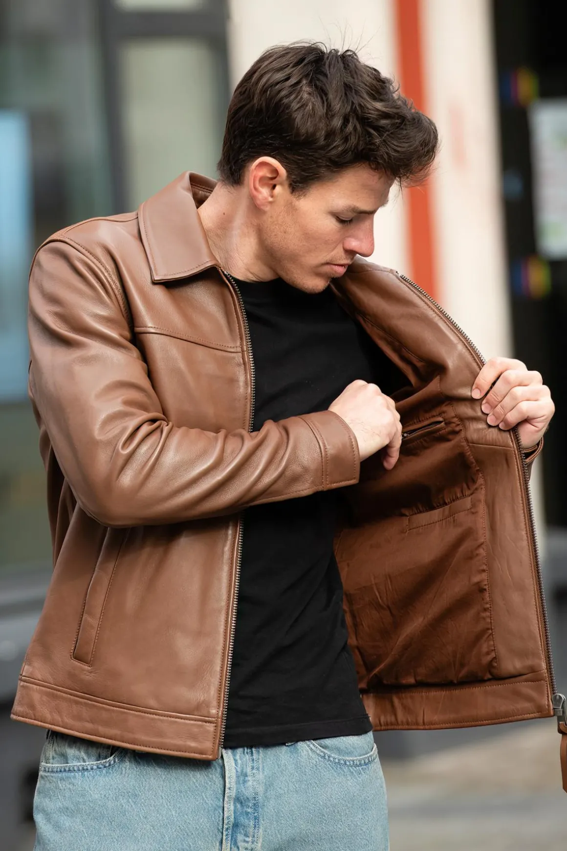 Blouson Homme Serge Pariente Balbao Cinamon