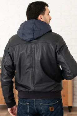 Blouson Homme Serge Pariente Amos Hood Navy