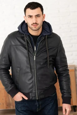Blouson Homme Serge Pariente Amos Hood Navy
