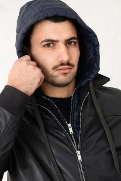 Blouson Homme Serge Pariente Amos Hood Navy