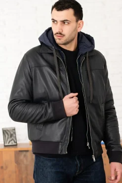 Blouson Homme Serge Pariente Amos Hood Navy