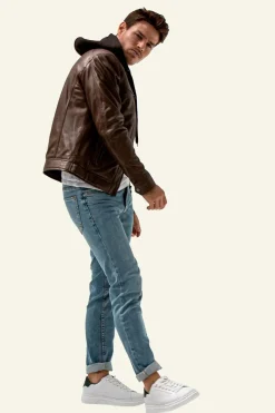Blouson Homme Serge Pariente Erico Hood Bu Mocca