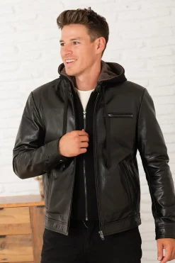 Blouson Homme Serge Pariente Retro Hood Buffle Black