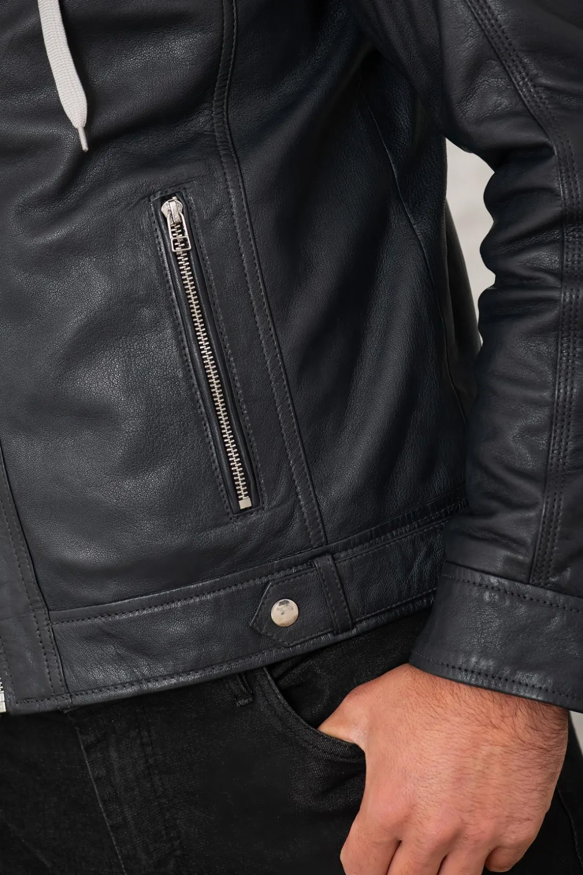 Blouson Homme Serge Pariente Erico Hood Blue