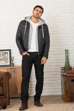 Blouson Homme Serge Pariente Erico Hood Blue