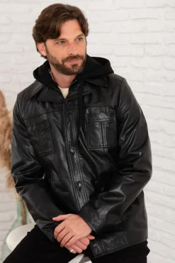 Blouson Homme Serge Pariente Taggart Hood Buffle Black
