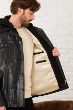 Blouson Homme Serge Pariente Taggart Hood Buffle Black