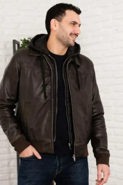 Blouson Homme Serge Pariente Amos Hood Used Green