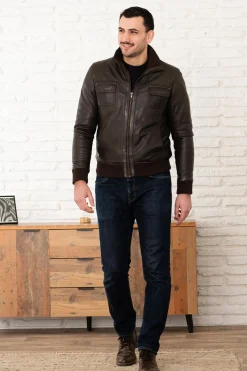 Blouson Homme Serge Pariente Dany Bomber Brown