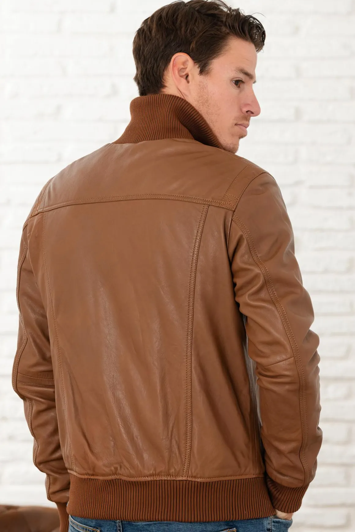 Blouson Homme Serge Pariente Dany Ag Oxblood
