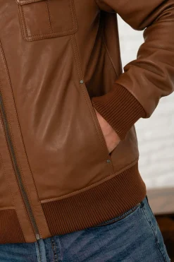 Blouson Homme Serge Pariente Dany Ag Oxblood