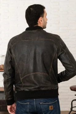 Blouson Homme Serge Pariente Bonbon Beige/Black