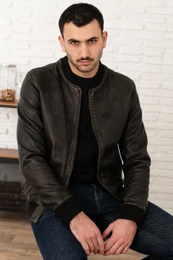 Blouson Homme Serge Pariente Bonbon Beige/Black