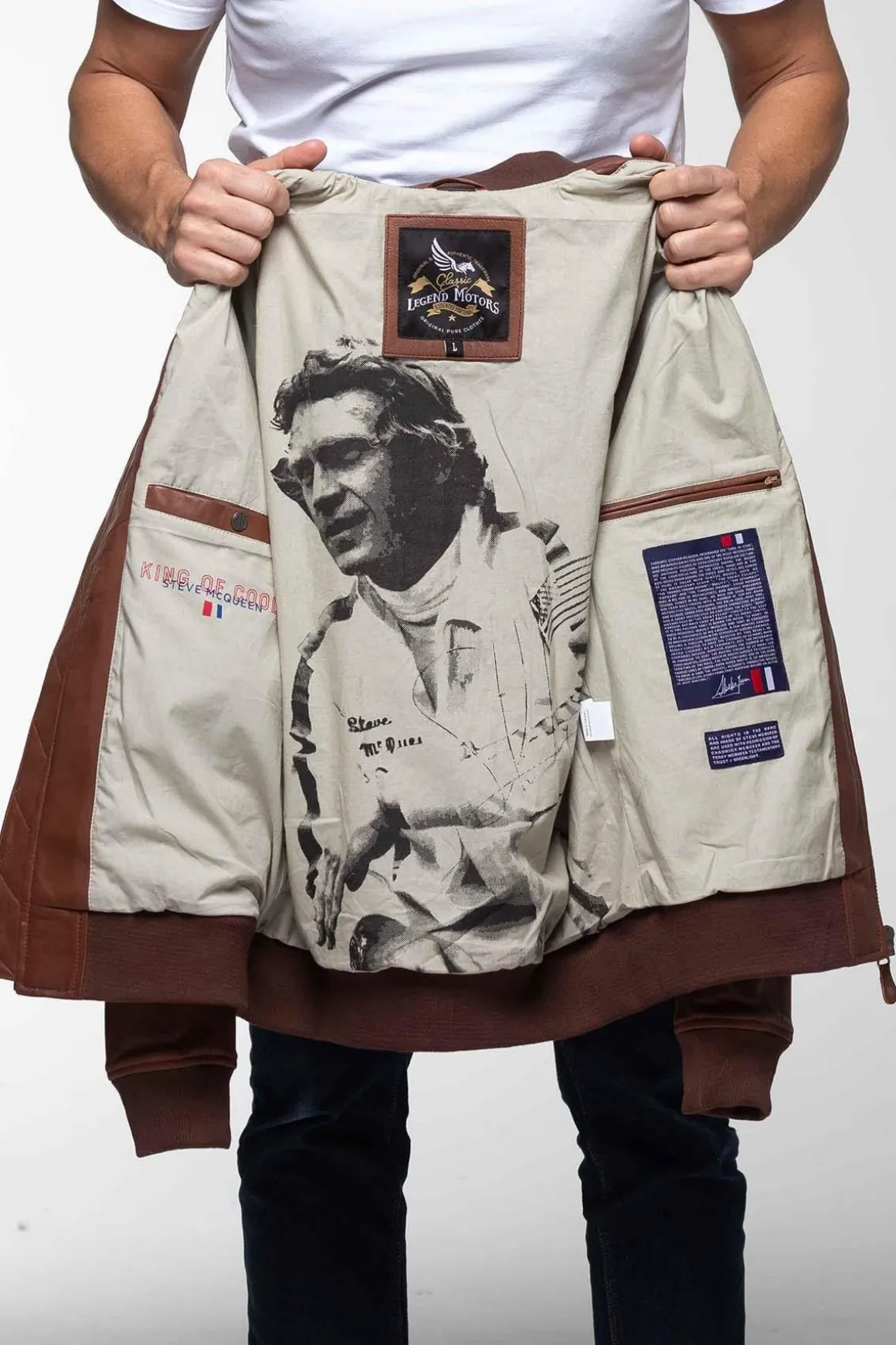 Blouson Homme Steve Mcqueen Burt Sheep Steve Mcqueen Crown Tortoise Zz40
