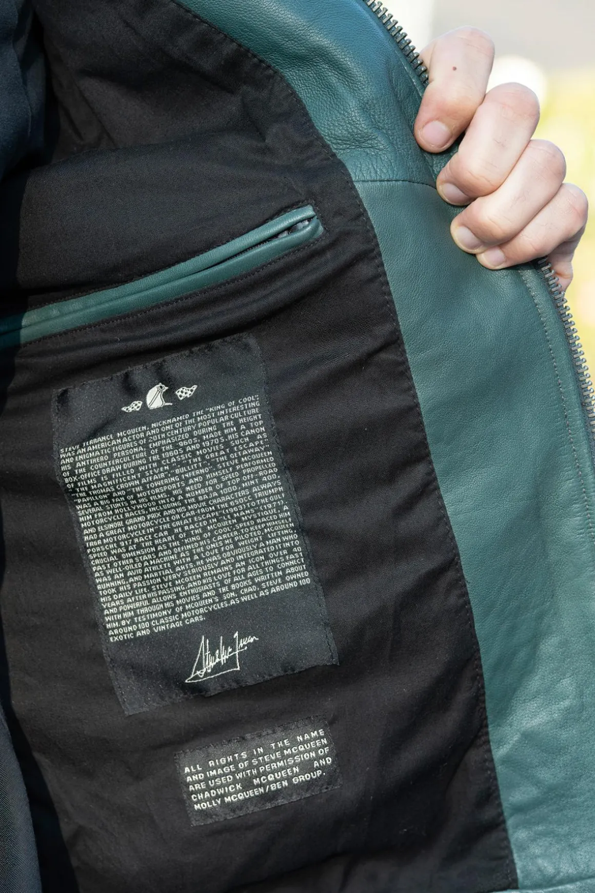 Blouson Homme Steve Mcqueen Clint Petrol