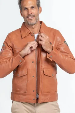 Blouson Homme Steve Mcqueen Charlie Sheep Steve Mcqueen Crown Havane