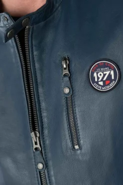 Blouson Homme Steve Mcqueen Gary Sheep Crown Royal Blue