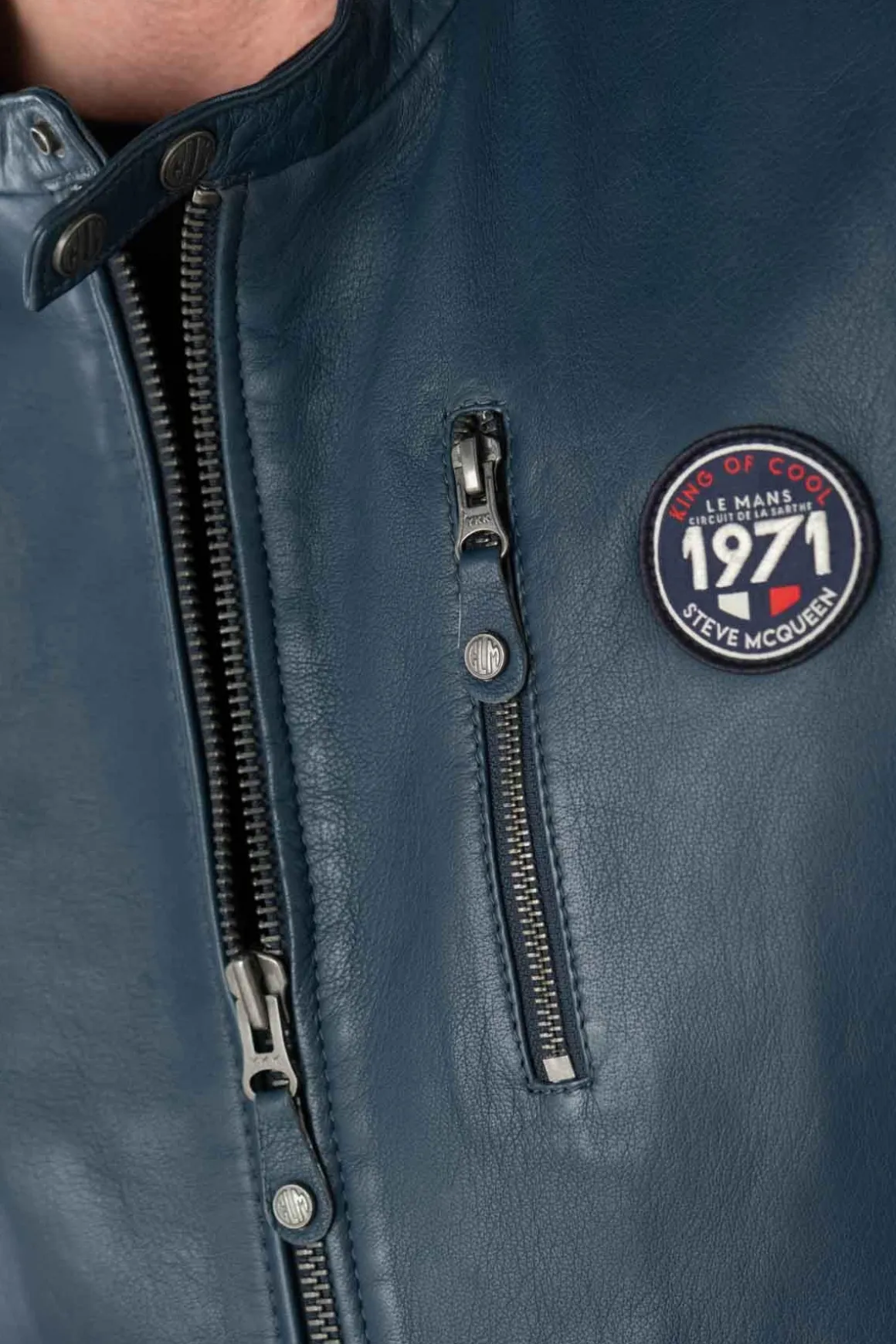 Blouson Homme Steve Mcqueen Gary Sheep Crown Royal Blue
