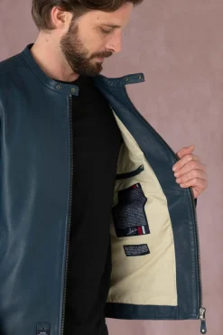 Blouson Homme Steve Mcqueen Gary Sheep Crown Royal Blue