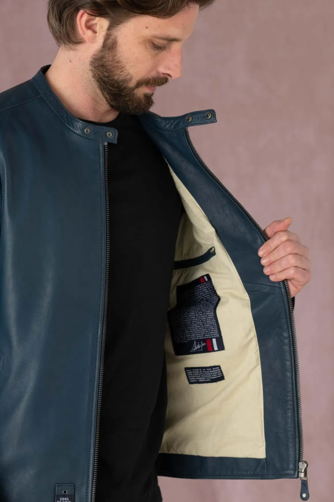 Blouson Homme Steve Mcqueen Gary Sheep Crown Royal Blue