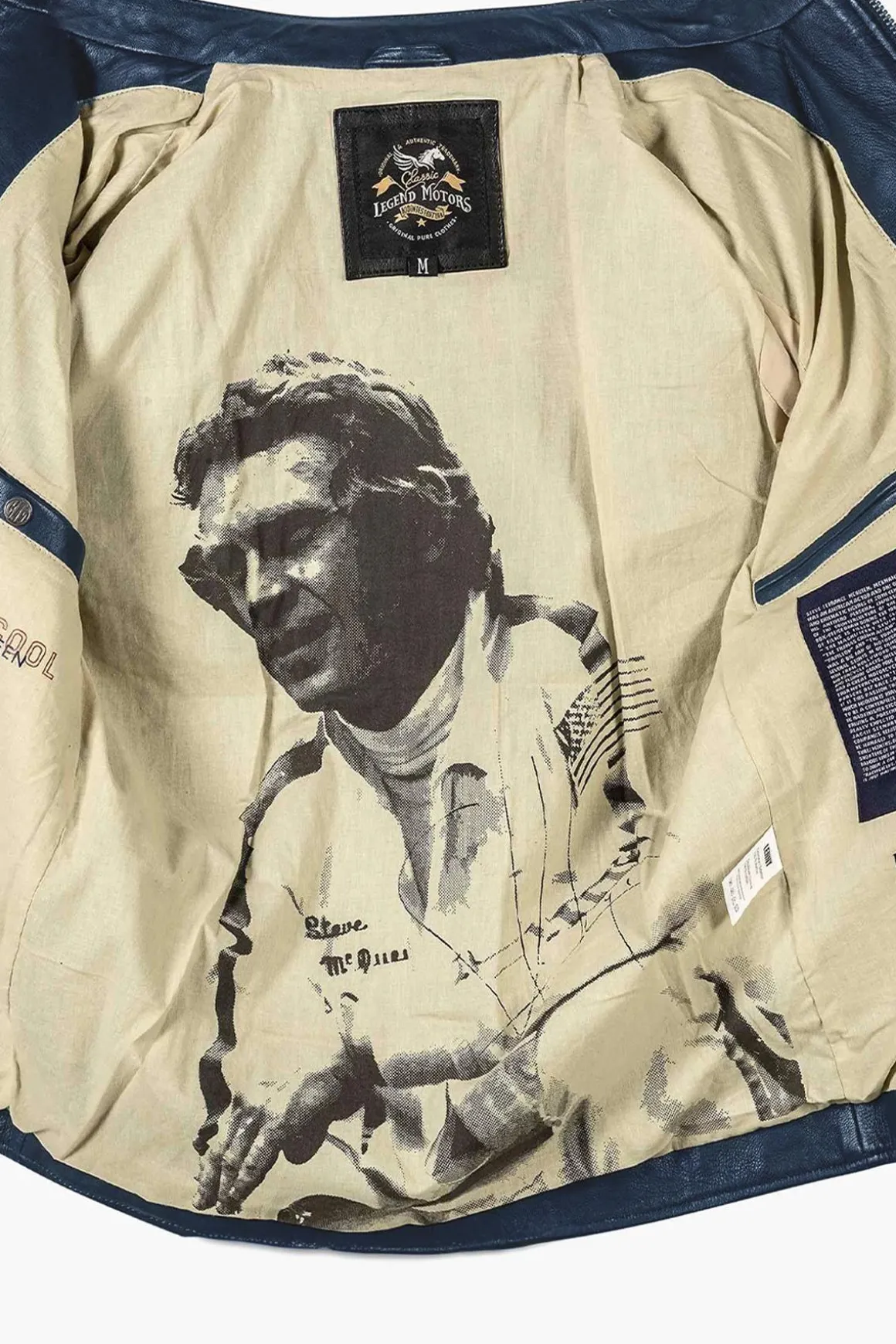 Blouson Homme Steve Mcqueen Gary Sheep Crown Royal Blue